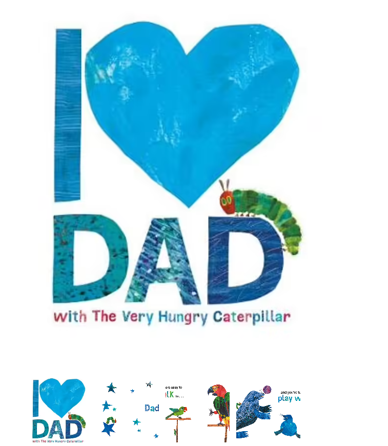 I Love Dad with the Very Hungry Caterpillar