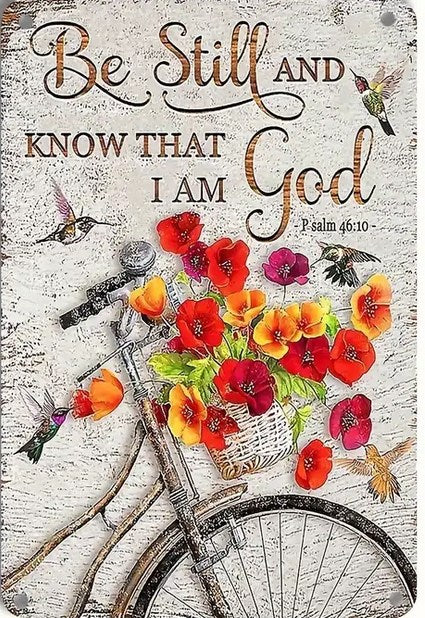 Gift Metal Sign: Be Still