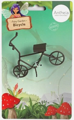 Fairy Garden Metal Bicycle - Brown