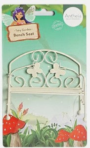 Fairy Garden Bench Seat - Cream