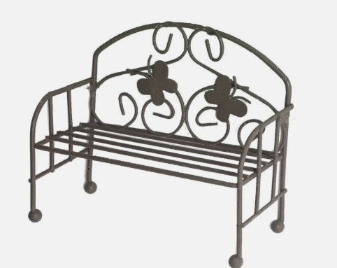 Fairy Garden Bench Seat - Brown