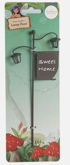 Fairy Garden Metal Lamp Post