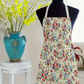 Apron Floral Pattern Linen
