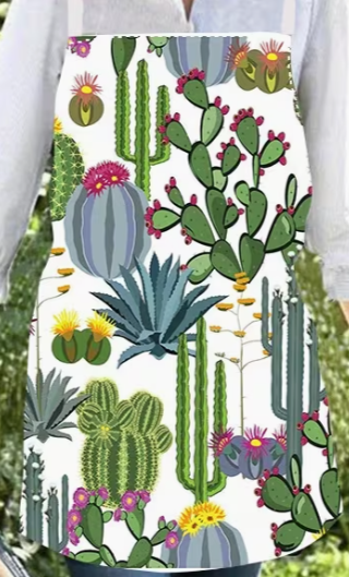 Apron - Cactus Element Print