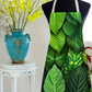 Apron - Linen Apron Leaf Design Suitable for Cooking & Gardening