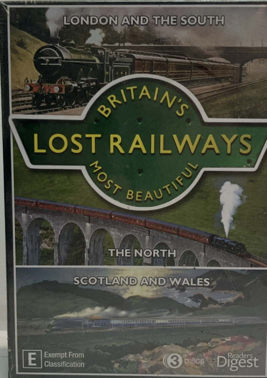 DVD- Readers Digest Simply Media Britains Most Beautiful Lost Railways 180 Minutes