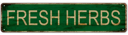 Gift Metal Signs : Fresh Herbs