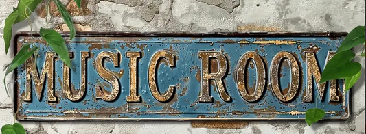 Gift Metal Signs : Music Room