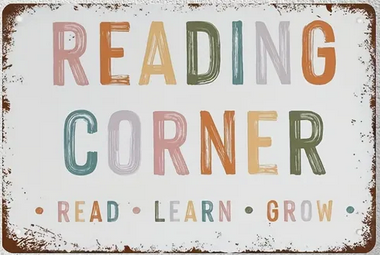 Gift Metal Signs : Reading Corner