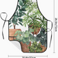 Apron-Houseplant Green Leaves Design