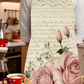 Apron with Rose Floral Patters